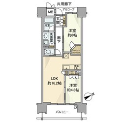 サンメゾンなかもず駅前の物件間取画像